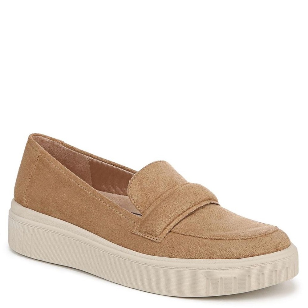 LifeStride Geneva Loafer In Taupe Faux Leather - Microfiber